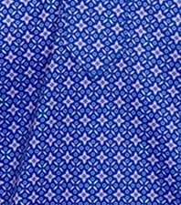 Collars and Co NWT Semi-Spread Collar Polo Lattice Indigo- Size Medium - image 5
