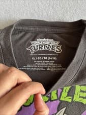 Unisex Ninja Turtle Bu Nickelodeon T-shirt grey Size XL Shirt Sleeve - image 2