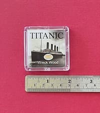 RMS Titanic Wreck Wood Artifact w/ COA. White Star Line WSL Real Relic. Popular! - image 4