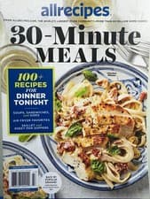 Allrecipes Magazine 30- Minute Meals Back By Popular Demand