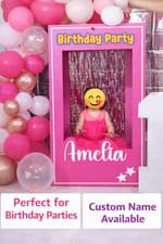 4 ,5, 6, 6.6ft tall, doll photo box, popular photo booth props birthday party - image 4