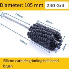 4" to 4-1/8" 100mm to 105mm Engine Cylinder Hone Bore Brush 240 Grit New USA - image 3