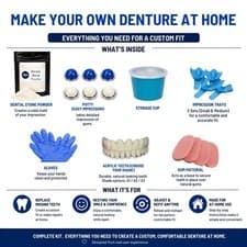 DIY Full Denture Kit Make Your Own Teeth At Home Affordable Missing Tooth USA - image 4