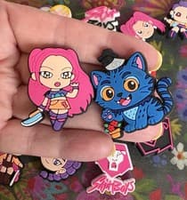 18 Pce Popular Cartoon DEMON HUNTER Shoe Charms Shoe Decorations Colorful - image 3