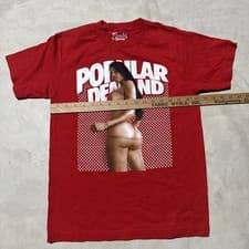 Popular Demand T- Shirt Red Men's SZ Small NWOT Graphic Shirt Art Hip Hop Rap - image 4