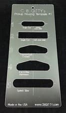 2pc. Electric Guitar Acrylic Pickup Routing Templates - 10 most popular pickups! - image 2