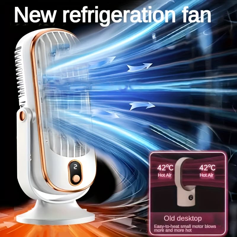 Desktop Fan, Small Electric Fan, Ultra-Quiet Office Desk Tabletop Air Conditioning Fan, Small USB Rechargeable Cooling Fan, Air Circulator