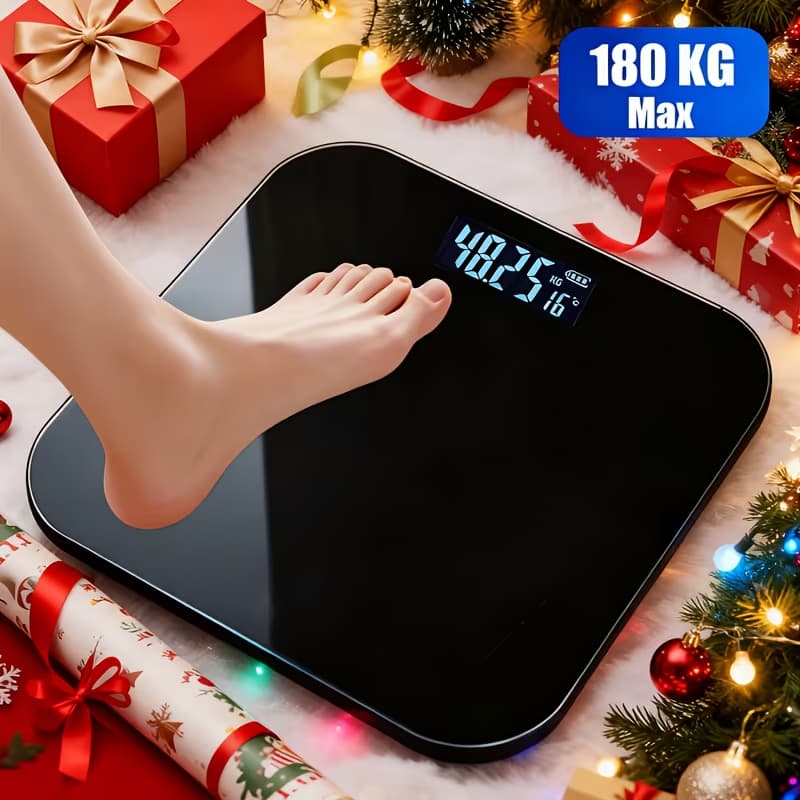 [Home Essentials] -Border Hot Product - Smart Digital Bathroom Scale, Home Daily Goods, Home Electronic Scale, Tempered Glass Home Mini
