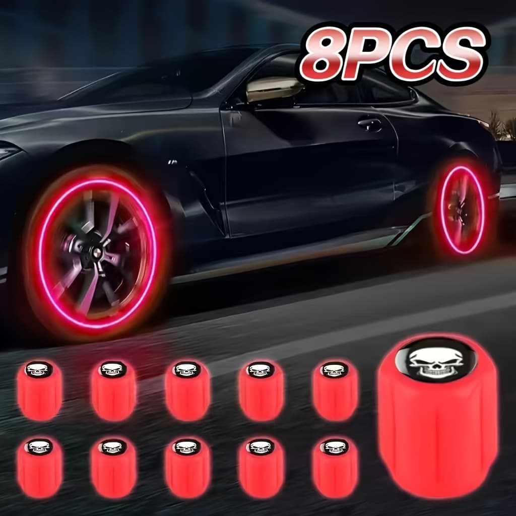 Suitable for Cars, Motorcycles, Bicycles, Cool Luminous Plastic Valves, Suitable for Night Visibility And Energy Storage, Vehicle