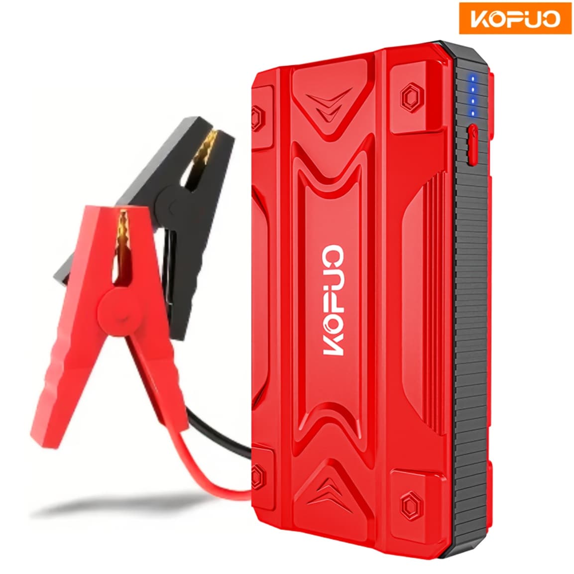 KOPUO Portable 3000A Car Battery Jump Starter: Essential for Camping Trips/Long-Distance Road Trips/Vehicle Breakdowns, Supports 5.0L