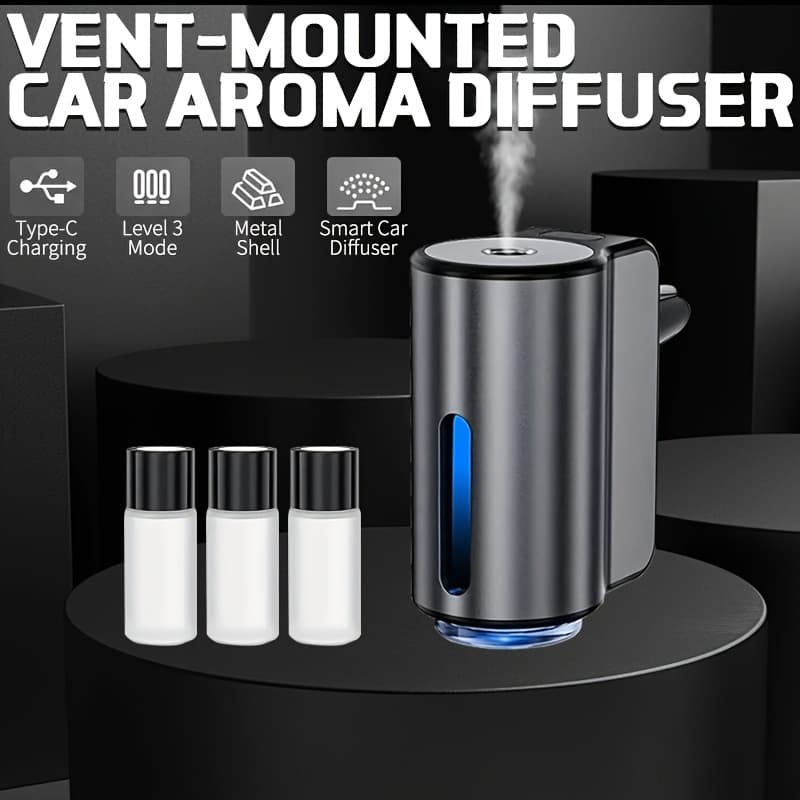"Explosions recommended" car aromatherapy machine 3-speed intelligent universal USB charging 3 bottles of essential oil instant car