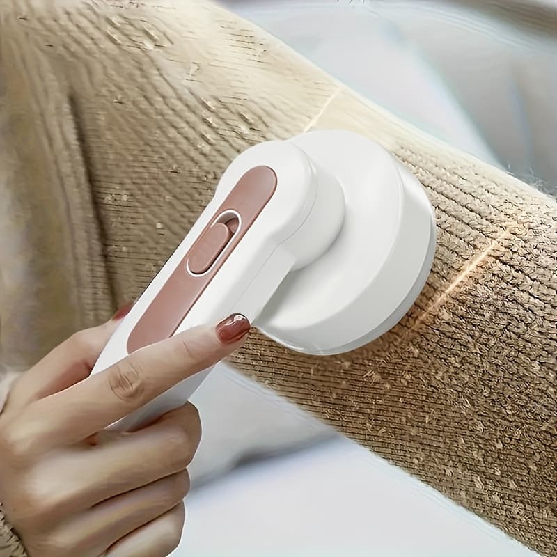 Portable Rechargeable Lint Remover with Cleaning Brush - Effective Fabric Shaver for Clothes, Furniture, And Carpets - Removes Lint Balls