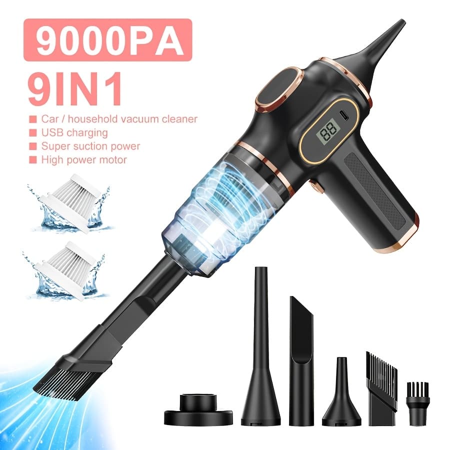 New Generation Upgraded Wireless Home Vacuum Cleaner with Display Screen, Portable Vacuum Cleaner with Blow and Suction Functions