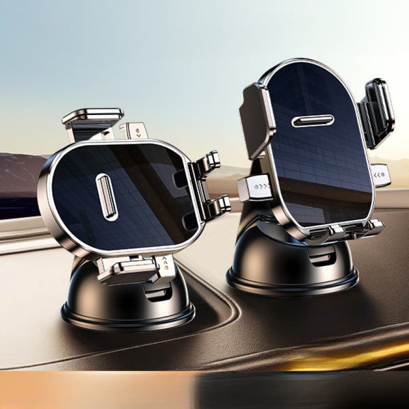 360-Degree Rotating Car Mount | ABS Plastic Universal Dashboard Navigation Phone Holder, Air Vent Unobstructed