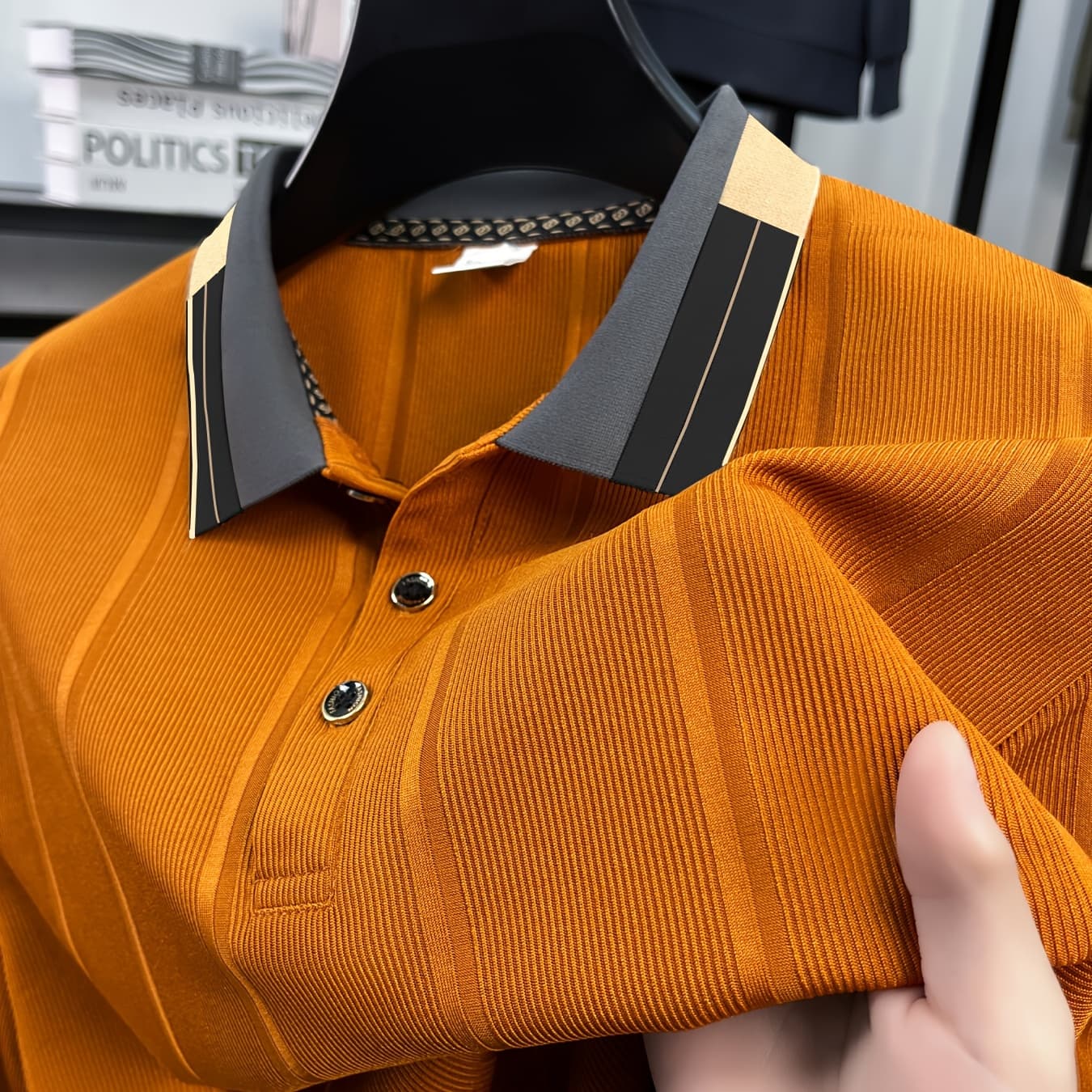 Villa Water Obm Men'S Fashion Casual Shirt, Daily Casual Outing Activities Sports Short-Sleeved Polo Shirt