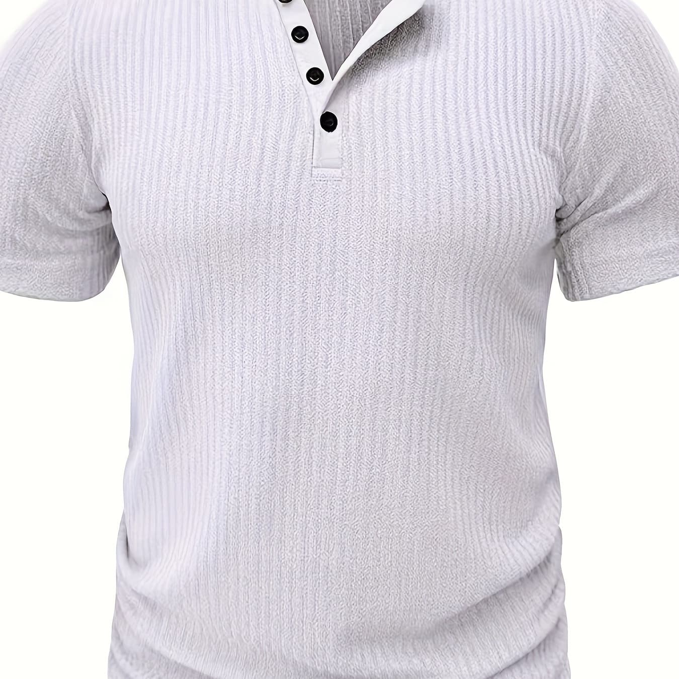 Summer New 4-Button Knit Sports Casual Fashion Versatile Top