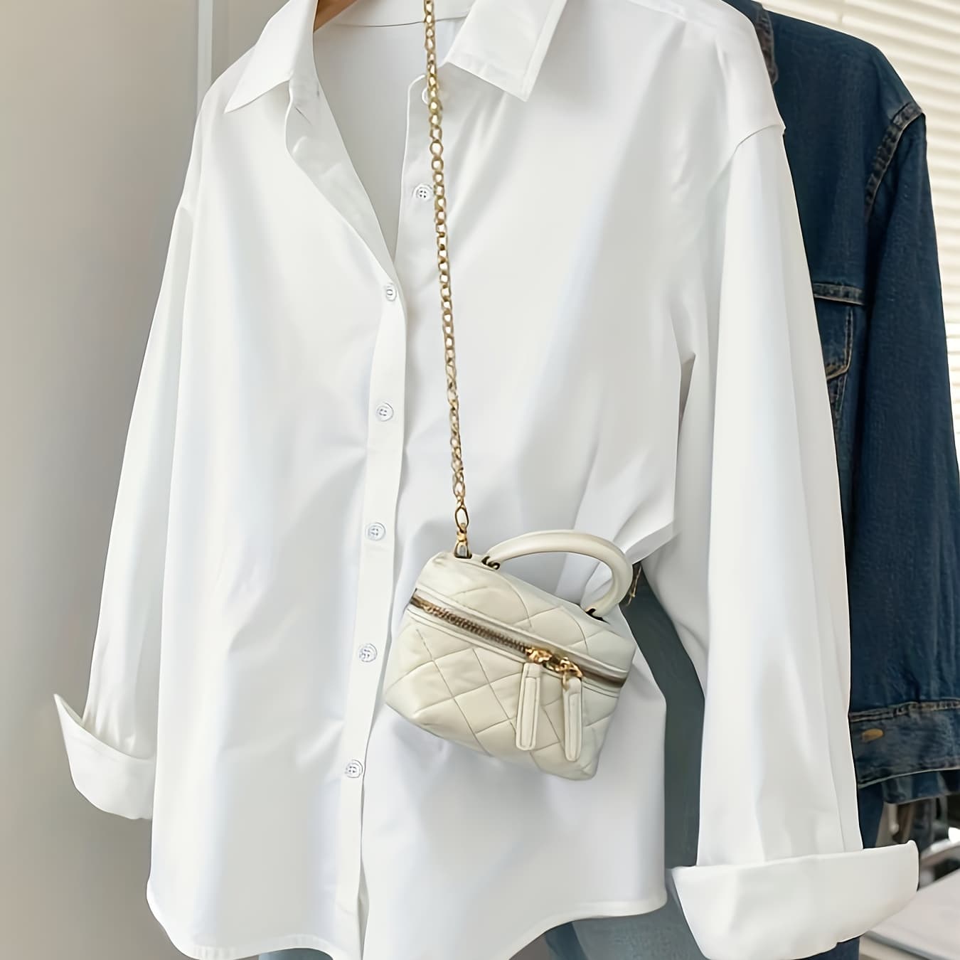 Solid Long Sleeve French Shirt Women'S New Style