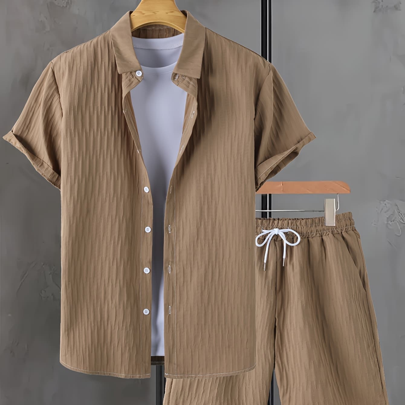 Men's Fashion Casual Shirt Suit