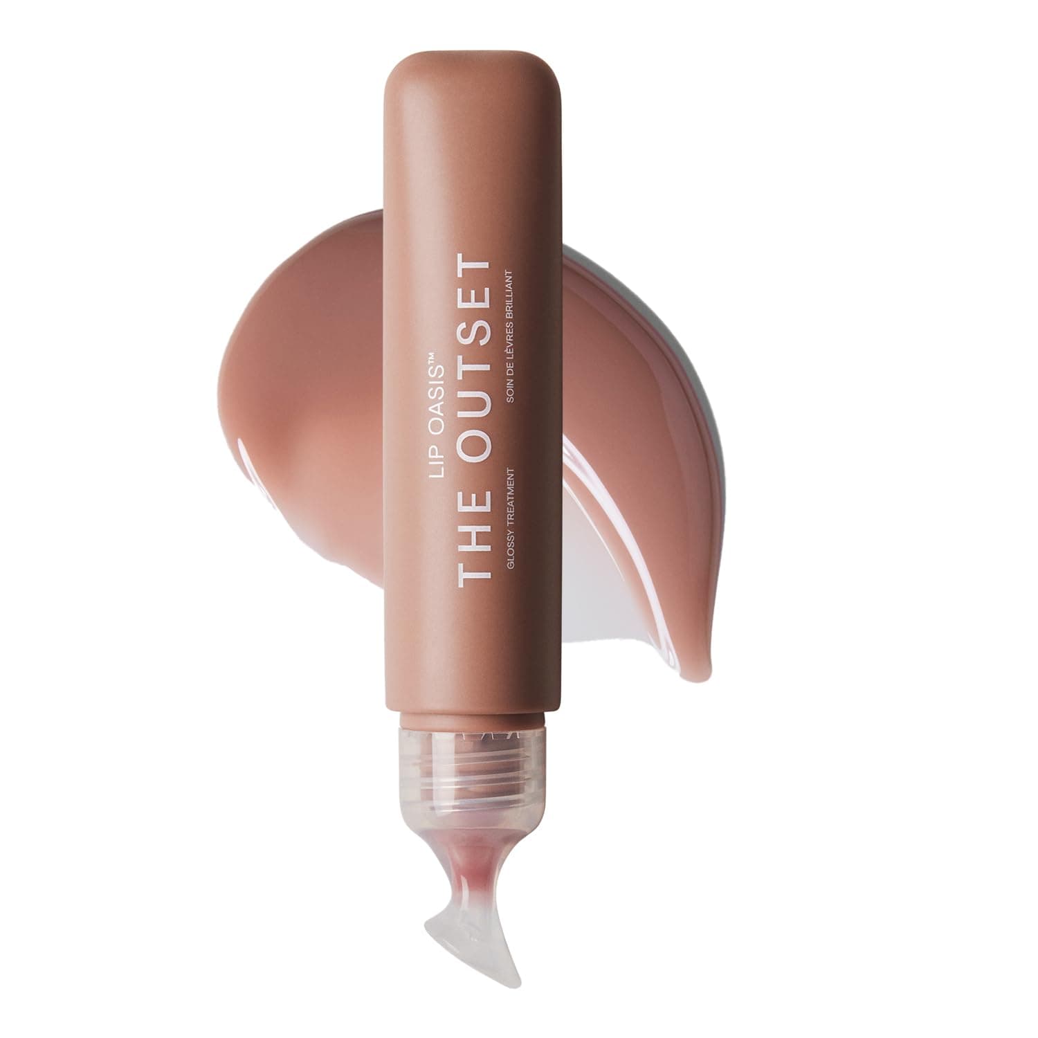 Lip Oasis Hydrating Lip Balm, Glossy Moisturizing Lip Treatment for Dry, Sensitive Lips, Clean, Vegan & Gluten-Free, Sheer Tint Dune, 0.3 oz