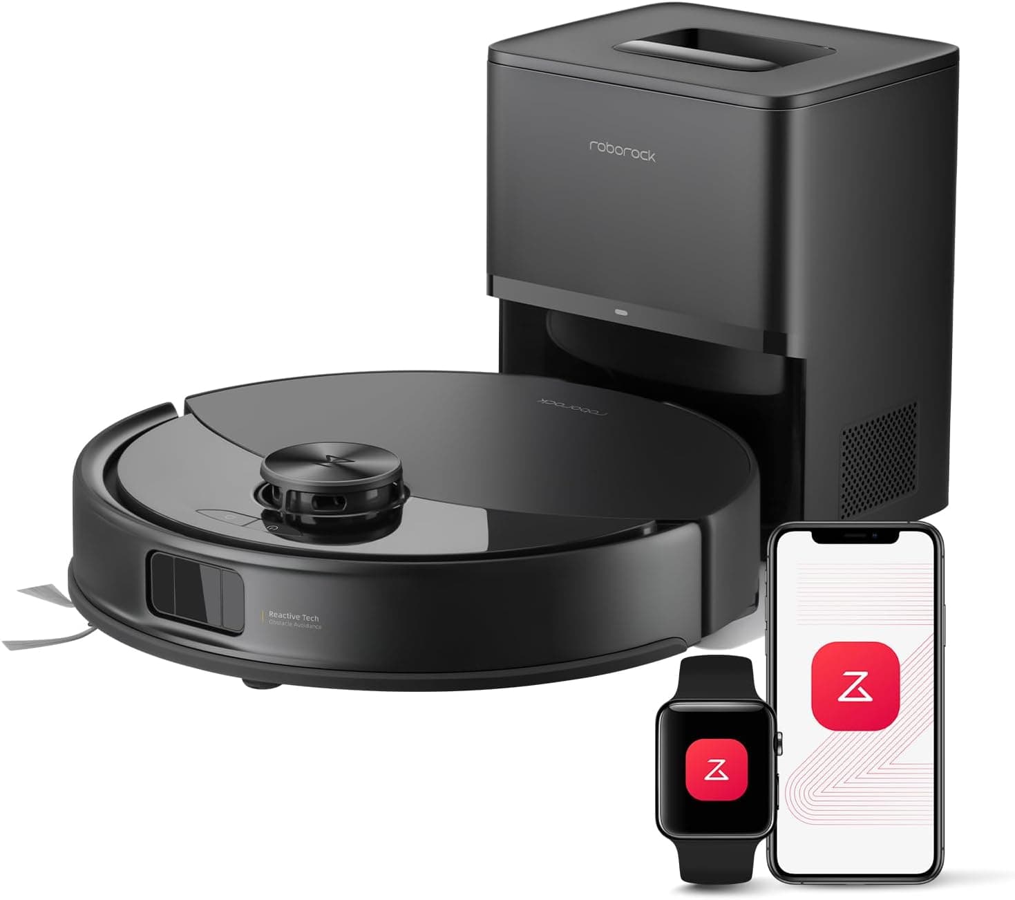 roborock Q10 S5+ Robot Vacuum Cleaner with Mop, 10,000Pa Suction | Self-Emptying, Anti-Tangle, LiDAR Navigation, Sonic Mopping &