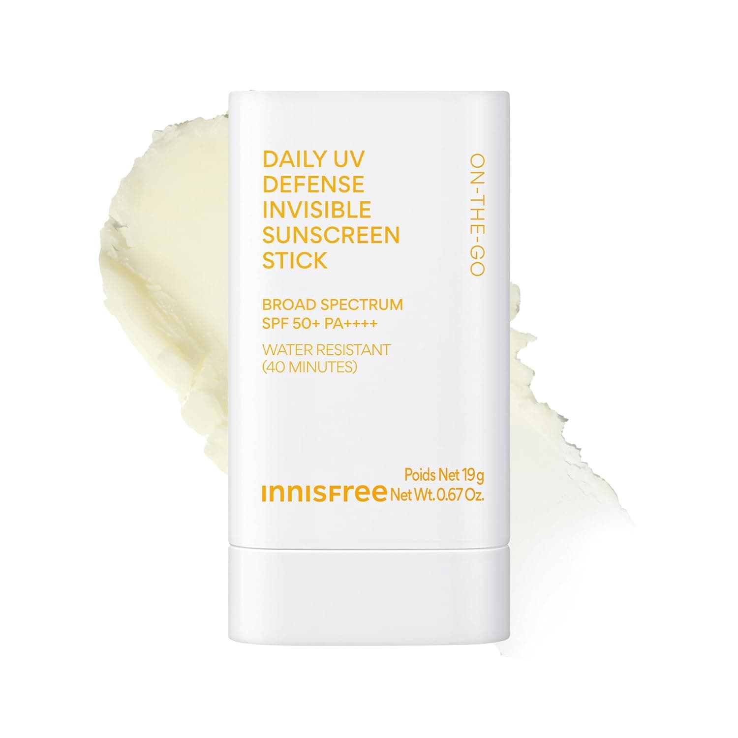 innisfree Daily UV Defense Sunscreen Stick SPF 50+​, Korean Sunscreen Stick for Face & Body, Water Resistant, For All Skin Types