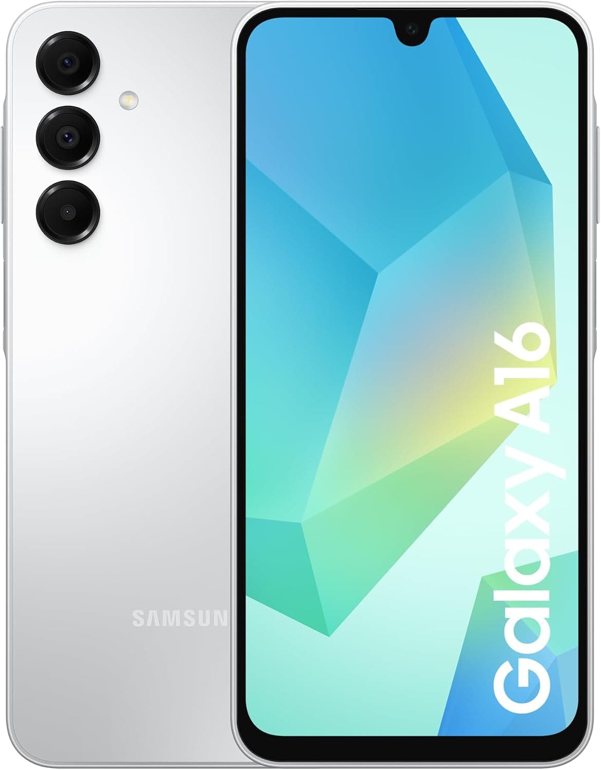 Samsung Galaxy A16 4G Android Smartphone, Super Amoled 6.7" Screen, Multiple Cameras, 128GB Storage, Light Grey, 3 Year Manufacturer