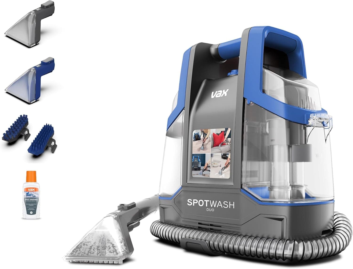 VAX SpotWash Duo Spot Cleaner, For Stains, Spills & Pet Messes, Suitable for Car, Sofa, Upholstery, Compact, Handheld Cleaning Machine