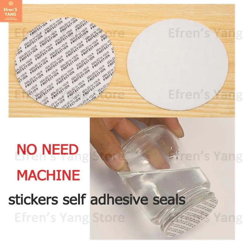 500PCS Self-adhesive Foam Pressure Sensitive Seal Sealing Stickers Glass Plastic Bottle Lining To Prevent Leakage 42MM 47MM 49MM