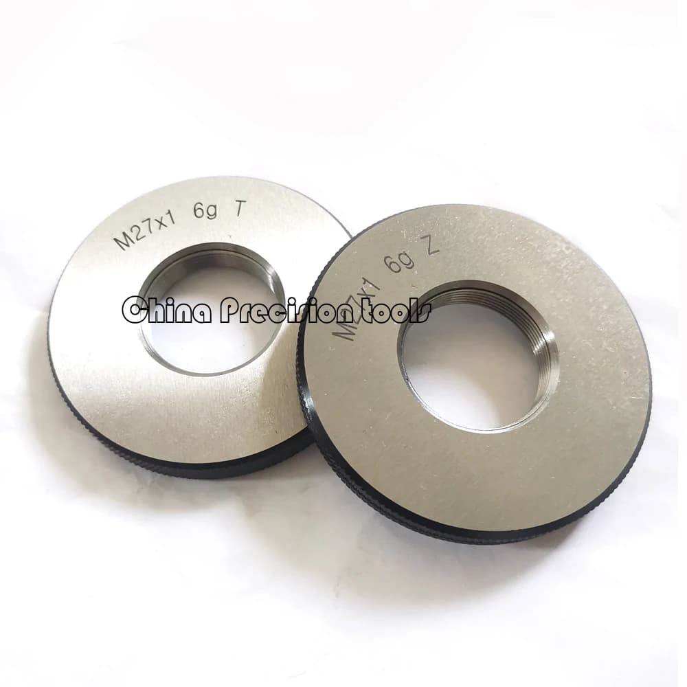 Metric thread ring gauge set 6g M18 M20 M22 M24 M25 M26 M27 M30 go nogo Fine screw thread gage M18X1.5 M18X1 M20X1.5 24X1 M26X1