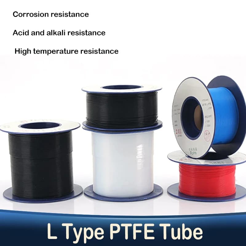 2/8m L Type PTFE Tube 30L-2L 3D Printer Bowden Extruder High Temp 260℃ Corrosion Resistant Insulated Pipe