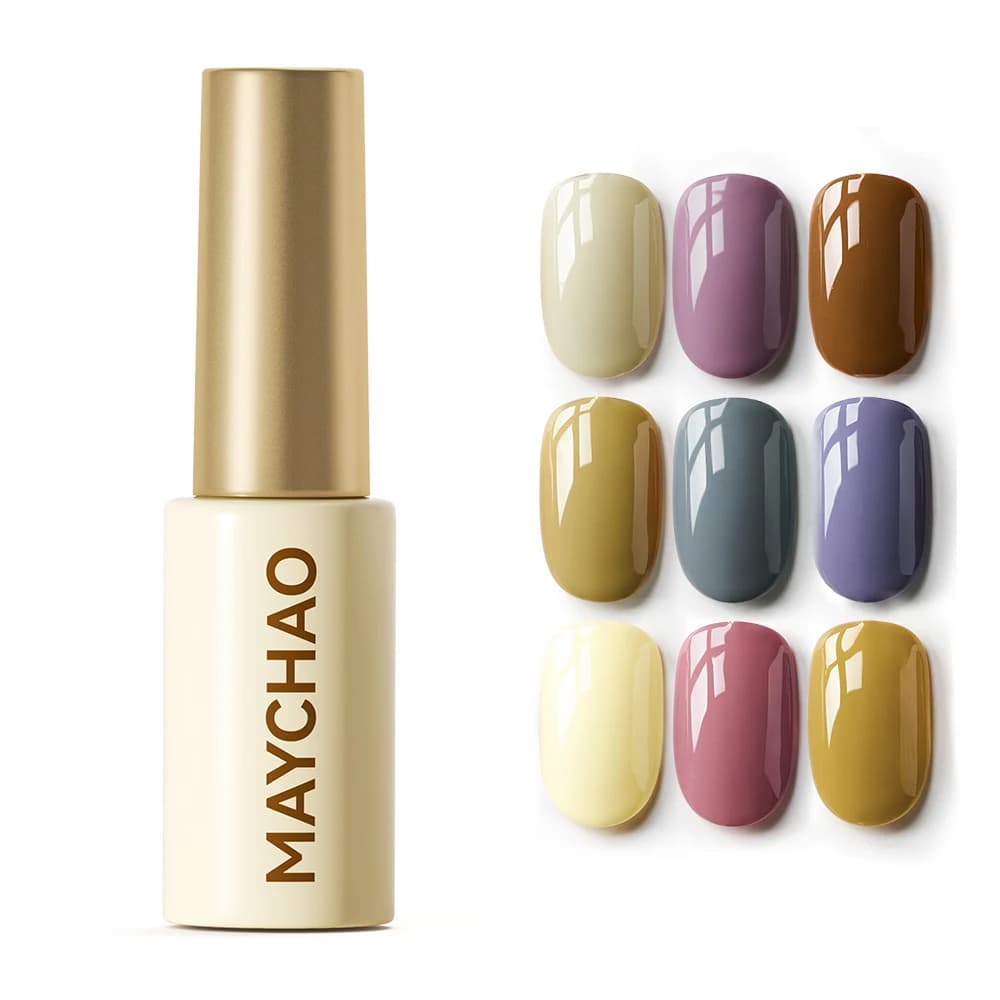 MAYCHAO 5ml Gel Nail Polish Semi-Permanent Enamels For Nails Soak Off UV LED Gel Nail Manicure Tools Nail Art Varnish