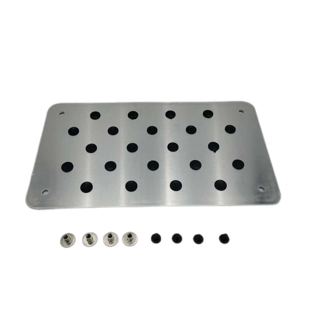 Car Non-slip Plate Carpet pedal Floor Mat Aluminum alloy Environmental Rubber Car Accessories Styling