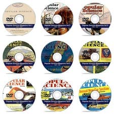Popular Science Magazine, 9 DVD Complete Set, 1086 Total Issues, 1872-1963