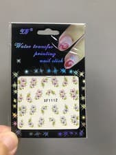 1Sheet/Lot Popular Exquisite Water Transfer DIY Nail Sticker XF1112
