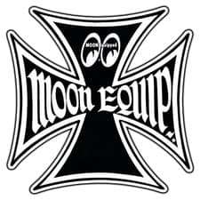 Mooneyes Maltese Iron Cross #1 Sticker Waterproof Vinyl Decal Die-Cut Laptop Car