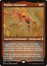 Popular Entertainer 509 Etched FOIL Rare Baldur's Gate MTG Near Mint