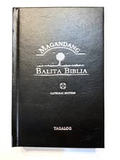 Tagalog Bible, Catholic, Popular Version,Deuterocanonic,Hardcover, Black Compact