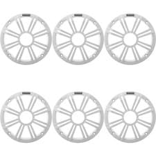 Kicker (6) OEM 6.5" White Grill Upfittings Popular with Veranda, Godfrey, Ben...