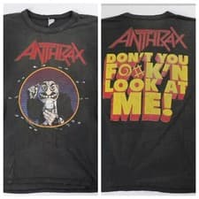 Popular Vintage Anthrax 1989 Not Man Metal Short Sleeve Men S-235XL Tee 8D217