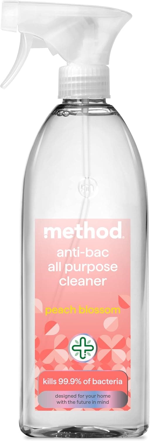 Method Anti-Bacterial Cleaner Spray, Peach Blossom, Kills 99.9%, 828ml