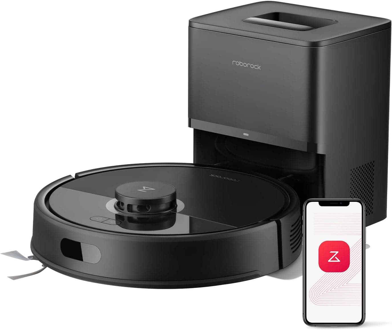 roborock Q7 L5+ Robot Vacuum Cleaner with Self Empty Station, 8,000Pa | Up to 7 Weeks of Hands Free Cleaning, Dual Anti-Tangle System