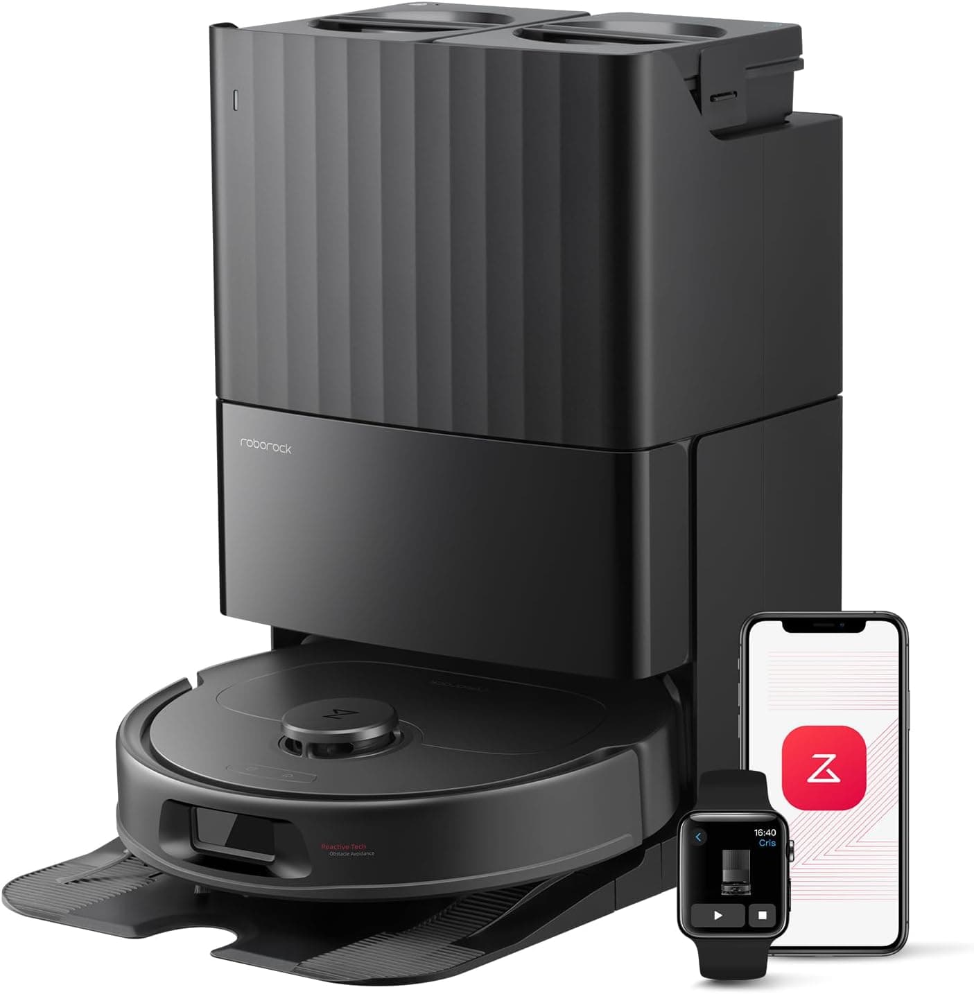 roborock Qrevo Series Robot Vacuum Cleaner with Mop, 10,000Pa Suction | Upgraded from Qrevo S, Dual Anti-Tangle Brushes, Smart Obstacle