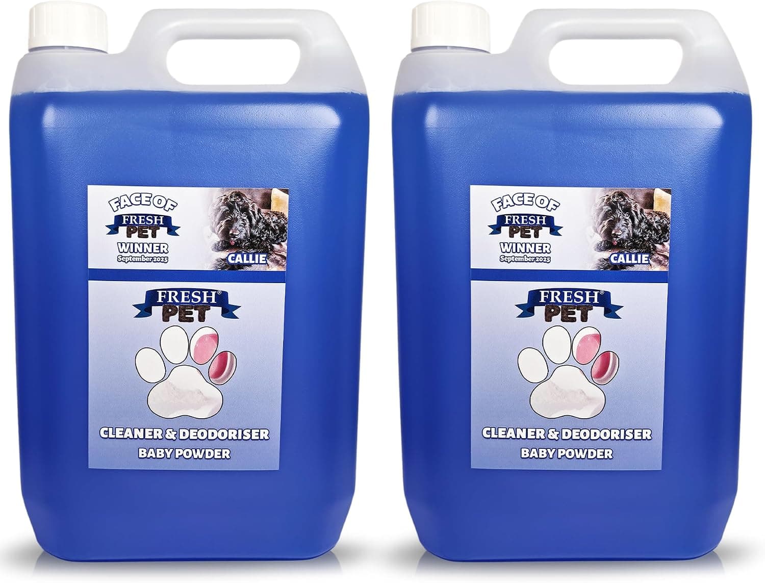 FRESH PET URINE SMELL ODOUR REMOVER 2 x 5L - TRADE Chem (BABY POWDER) | Pet-safe formula, 5L Pre-Filled, for Kennels, Catteries, Artificial