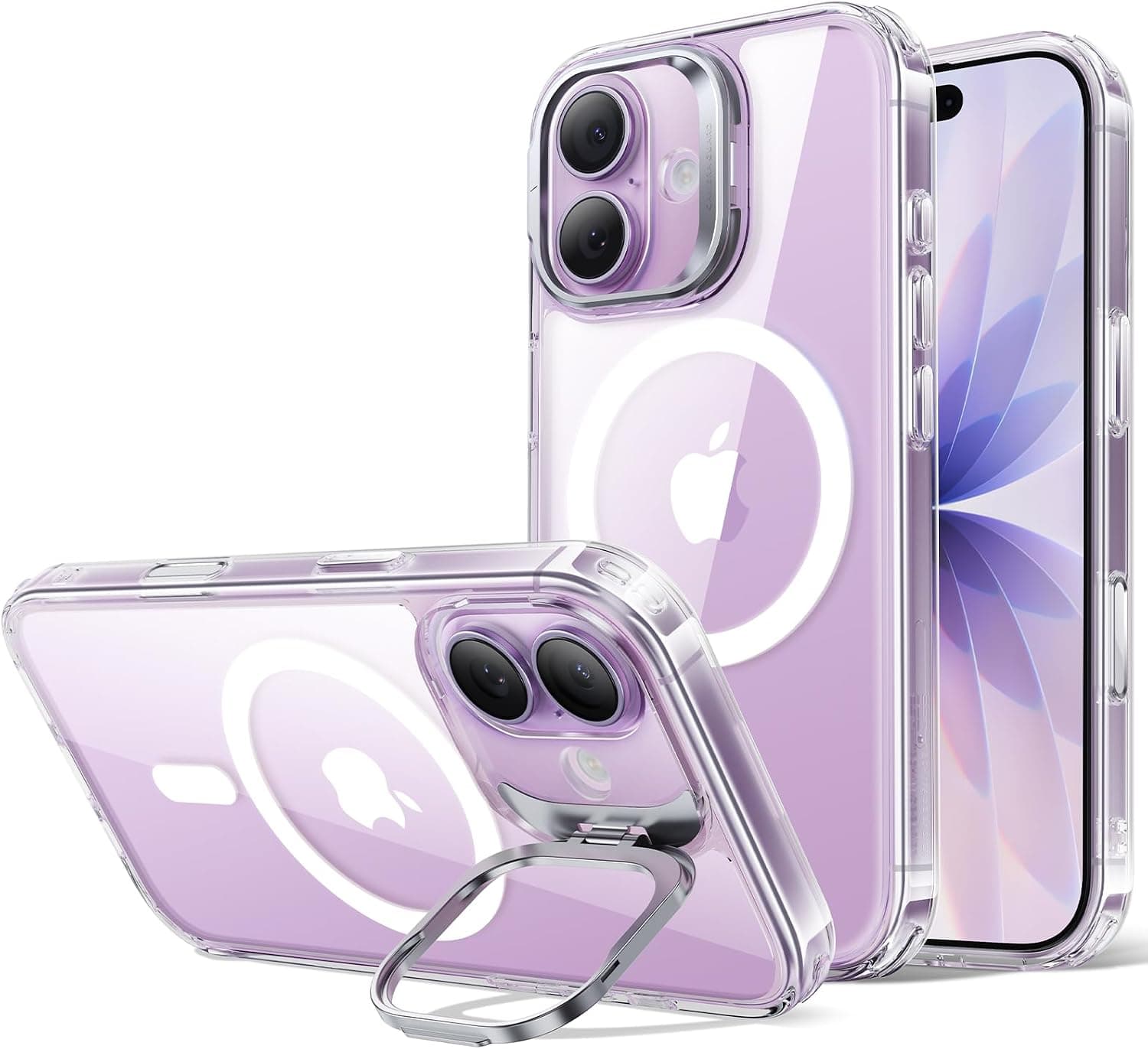 ESR for iPhone 17 Case Flex Stand, for MagSafe, Clear | Camera Control, Anti-Yellowing, 3X Military-Grade Drop Protection, Magnetic Phone