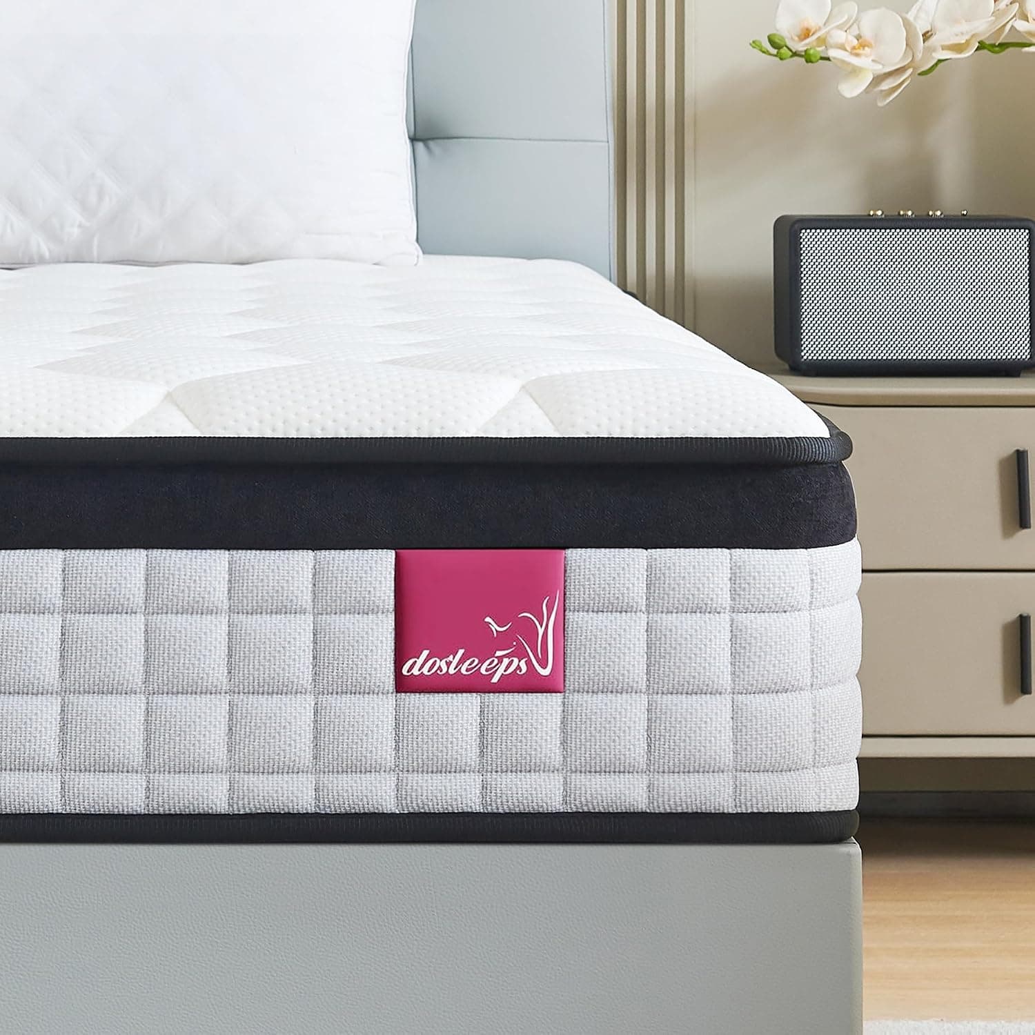 dosleeps King Size Mattress 5FT,9 Inch 9-Zone Orthopedic Mattress with Memory Foam & Pocket Springs and 3D Breathable Fabric- Motion