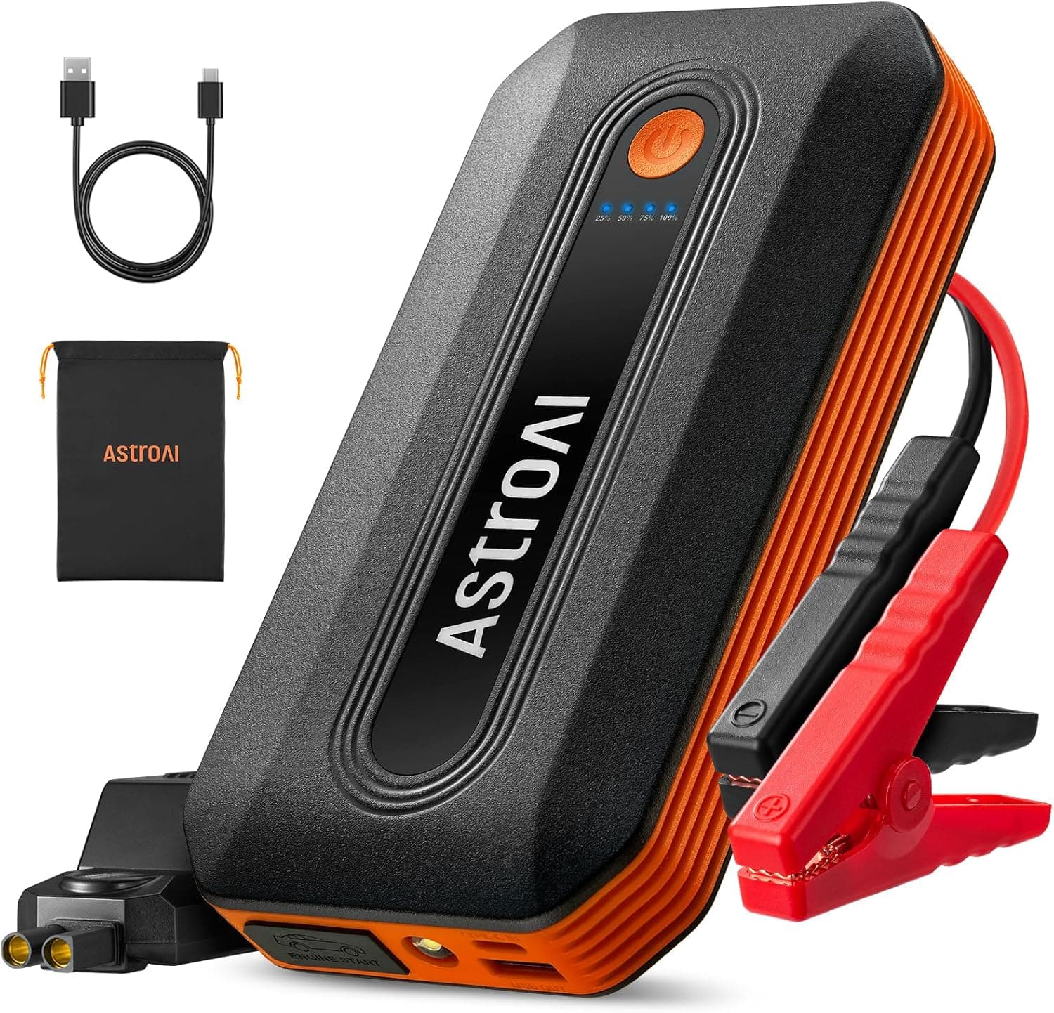 AstroAI B8 Car Battery Booster Jump Starter Power Pack for 12V Vehicles (7.0L Petrol / 5.5L Diesel) and Motorcycles, Car Jump Starter Power